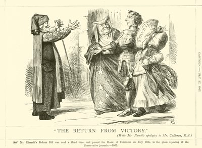 The Return from Victory by after John Tenniel