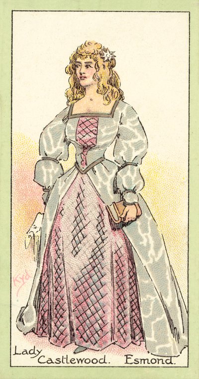 Lady Castlewood, Esmond by after Joseph Clayton Clarke