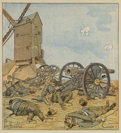 German Battery Dismantled by the Zephyrs by after Louis Charles Bombled