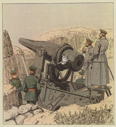 Russian 9-Inch Coastal Cannon by after Louis Charles Bombled