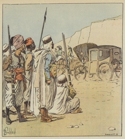 This car greatly astonished the Arabs by after Louis Charles Bombled