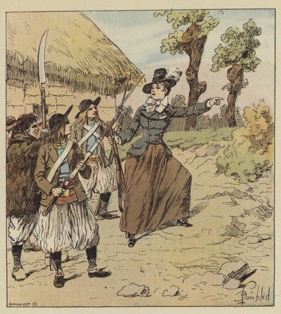 She had taken a very active part in the wars of the Vendée by after Louis Charles Bombled