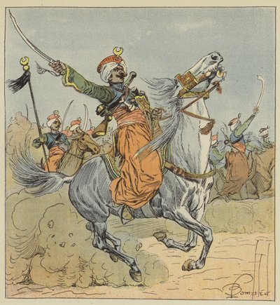 Imperial Guard, Mameluke, Squadron Attached to the Regiment of Horse Hunters by after Louis Charles Bombled