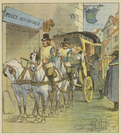 The Emperor gets into Marie-Louise