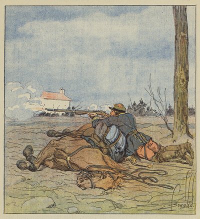 The Death of Colonel Girard by after Louis Charles Bombled