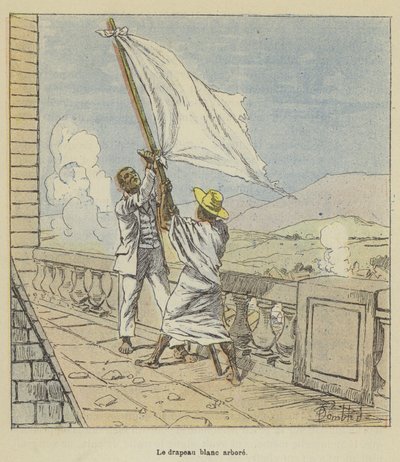The White Flag Raised by after Louis Charles Bombled