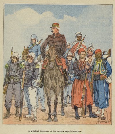 General Duchesne and the Expeditionary Troops by after Louis Charles Bombled