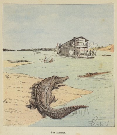 The Caimans by after Louis Charles Bombled