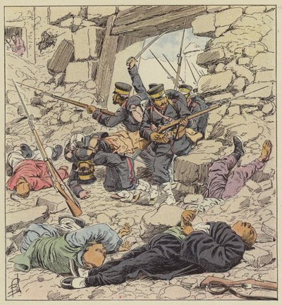 The Japanese Enter Beijing by after Louis Charles Bombled