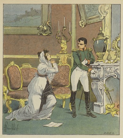 Napoleon and Mrs. Hatzfeld by after Louis Charles Bombled