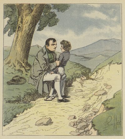 Napoleon and Tristan de Montholon by after Louis Charles Bombled