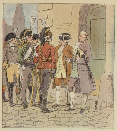We were thousands of all arms, all uniforms, all ranks by after Louis Charles Bombled