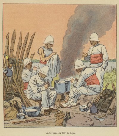 A Bivouac of the 200th Line by after Louis Charles Bombled