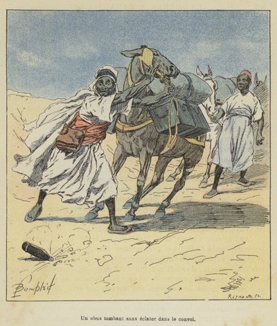 A Shell Falling Without Exploding in the Convoy by after Louis Charles Bombled