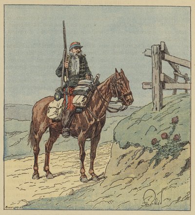 Vedette of the 6th Hussars by after Louis Charles Bombled