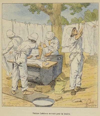 Lefebvre Car Used for Laundry by after Louis Charles Bombled