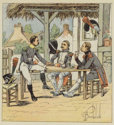 Voltigeur, Foot Hunter and Engineer Sapper by after Louis Charles Bombled