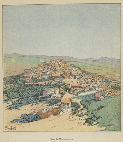 View of Fianarantsoa by after Louis Charles Bombled