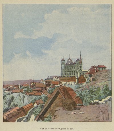 View of Tananarive from the South by after Louis Charles Bombled