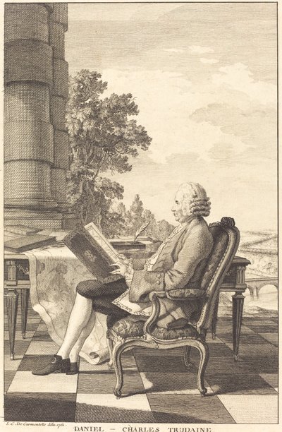 Daniel-Charles Trudaine by after Louis de Carrogis French 18th Century called Carmontelle
