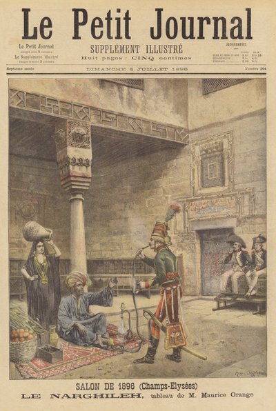 The Hookah by after Maurice Henri Orange