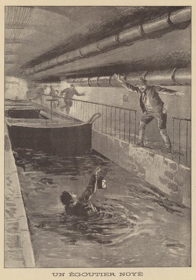 Drowning of a Sewage Worker by after Oswaldo Tofani