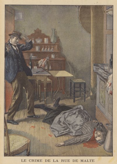 Murder of an Elderly Woman in the Rue de Malte, Paris by after Oswaldo Tofani