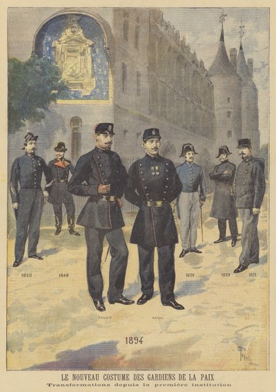 New Uniforms for the Police by after Oswaldo Tofani