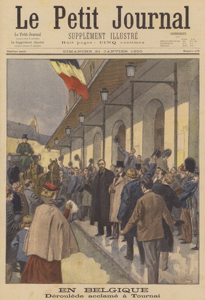 Paul Deroulede Receiving a Warm Welcome in Tournai, Belgium by after Oswaldo Tofani