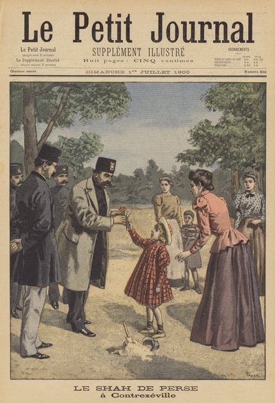The Shah of Persia in France by after Oswaldo Tofani
