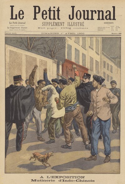 Trouble between Indochinese Workers at the Exposition Universelle of 1900, Paris by after Oswaldo Tofani
