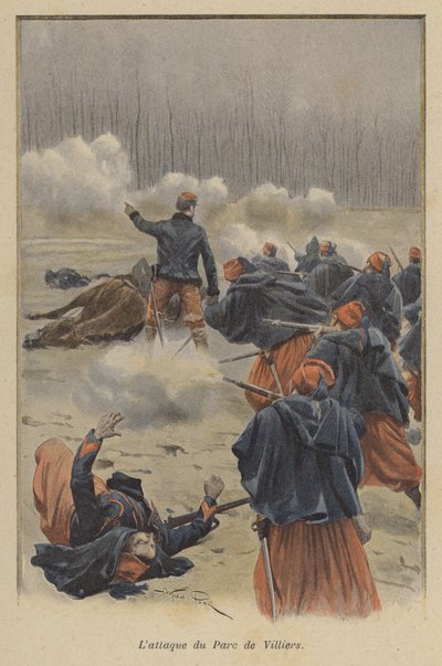 The Attack of the Parc de Villiers by after Paris