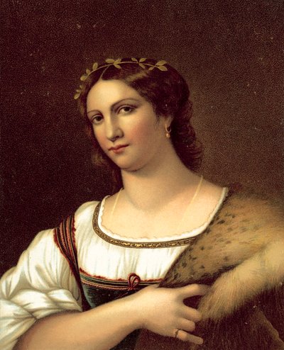 La Fornarina (chromolitho) by after Raphael