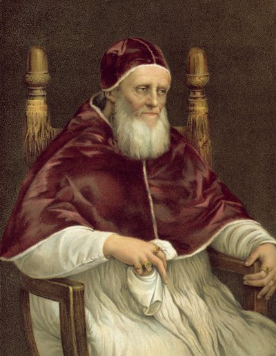 Portrait of Pope Julius II, Pitti Gallery, Florence by after Raphael