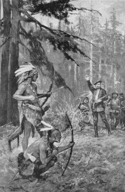Jacques Cartier Comes Across Natives in a Forest Near the St Lawrence River by after Richard Caton II Woodville