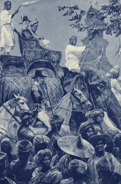 Singapore, the British Enter the Town, Surrendered by the Sultan of Johore in 1824 for a Sum of Money by after Richard Caton II Woodville