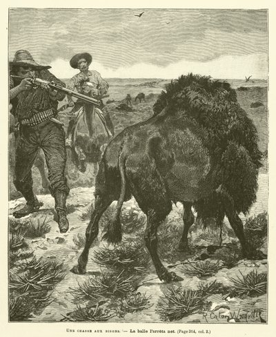 A Bison Hunt by after Richard Caton II Woodville