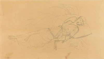 Sleeping Beauty by after Sir Edward Coley Burne Jones