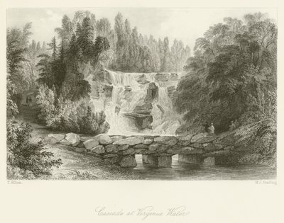 Cascade at Virginia Water by after Thomas Allom