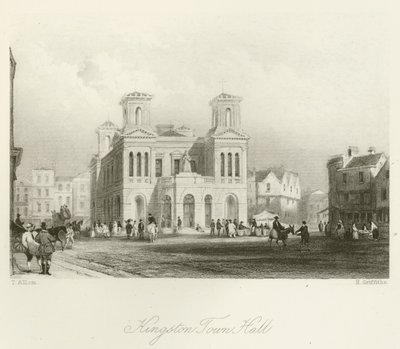 Kingston Town Hall by after Thomas Allom