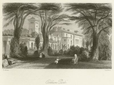 Ockham Park by after Thomas Allom