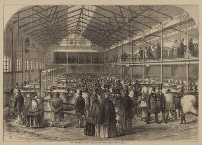 The Smithfield Club Prize Cattle Show, Baker Street Bazaar by after Thomas Harrington Wilson