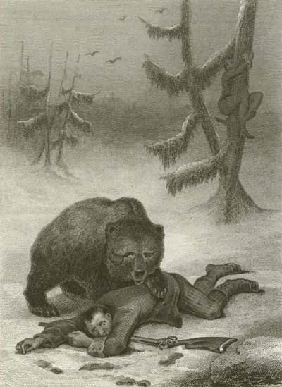 The Bear and the Two Companions by after Tony Johannot