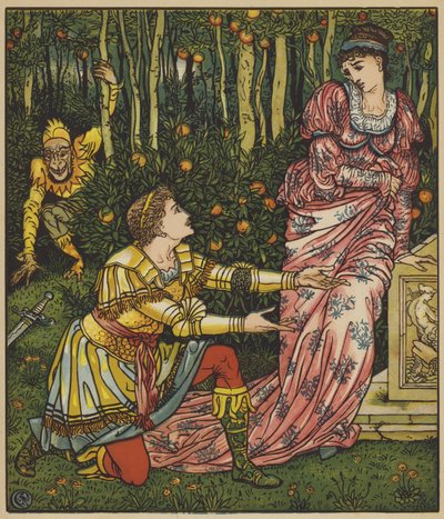 The King Lets the Sword Fall by after Walter Crane