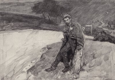 Jude at the milestone: scene from Thomas Hardy