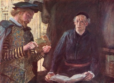 Shakespeare Buying a Book from a Bookstall in St Paul