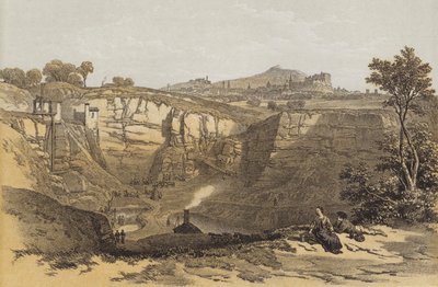 Edinburgh, from Craigleith Quarry by after William Leighton Leitch