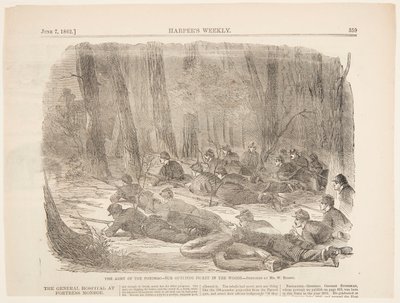 The Army of the Potomac – Our Outlying Picket in the Woods by after Winslow Homer