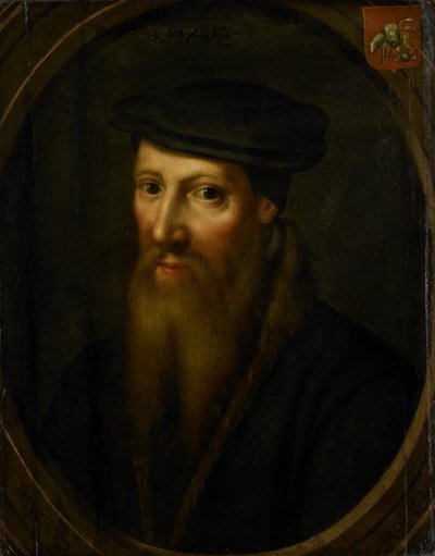 Portrait of David Jorisz, Glass Painter in Delft, Fanatic Anabaptist, after 1544 in Basel by anonymous (copy after)
