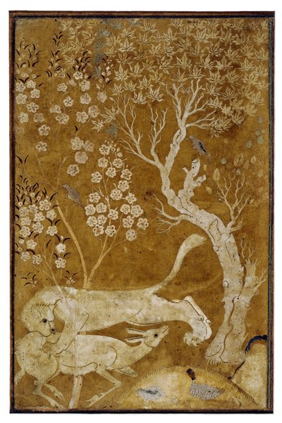 A Lion Attacking a Deer by anonymous 